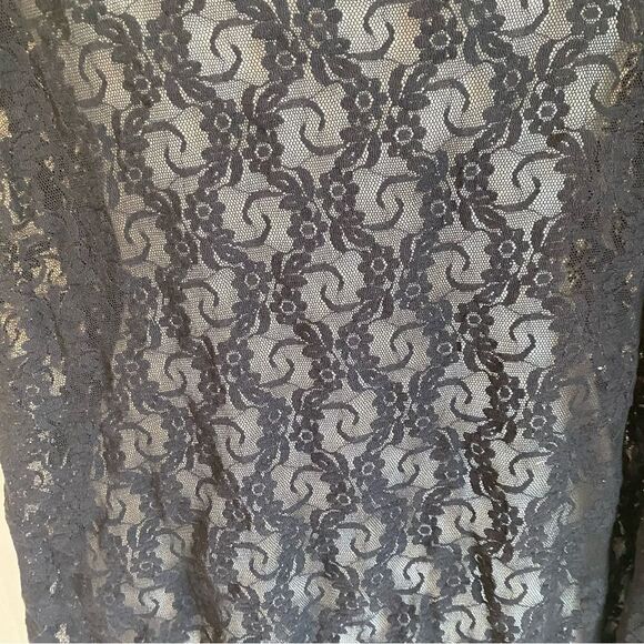VAL MODE Black Lace Chemise Lingerie Vintage Size XL - Picture 5 of 5